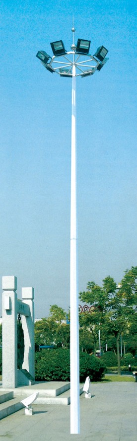 20M galvanized high mast pole     