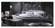 Кровать круглая - Y04 , Carolean Furniture ,  ТКАНЬ  ,   стиль