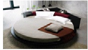 Кровать круглая - Y01 , Carolean Furniture ,  Дерево/кожа  ,   стиль