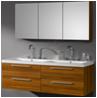 R1000-2/mirror cabinet 1350*700*150/high glossy white