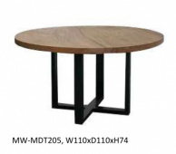 Стол для кафе и ресторана - MW-MDT205 , MRS ,  МЕТАЛЛ + ДЕРЕВО  , Лофт  стиль