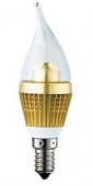 E14 Светодиодная свеча на ветру -  MOP009 ,  Charming Lighting ,  АЛЮМИНИЙ + СТЕКЛО  ,  Ватт  : pile.ru