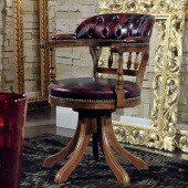 Кресло для переговоров - Articolo-1214 , STILOFFICE ,  Дерево/кожа  ,   стиль