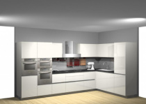 Комплект кухонной мебели - FLY_04 POLIMERICO LUCIDO , ELMAR ,  МДФ  ,   стиль