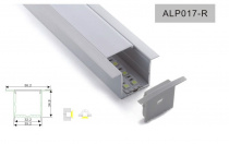 Профиль для светодиодной ленты -  ALP017-R  SDM ,  Алюминий   , IP  20   : Pile.ru  ,   Пайл - твой интернет магазин