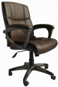 Кресло рабочее - 99315B , GYM ,  кожа /металл  ,   стиль