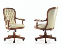 Кресло для руководителя - 436P RAGUSA P.GIREVOLE , Pernechele ,  Дерево/кожа  ,   стиль
