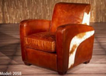 Кресло - AN-2052 , CHIDU ,  Кожа  , Лофт  стиль