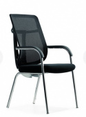 Кресло для переговоров - DU-003CT , TANDEL ,  ТКАНЬ/МЕТАЛЛ  ,   стиль