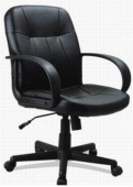 Кресло рабочее - 99185A , GYM ,  кожа /металл  ,   стиль