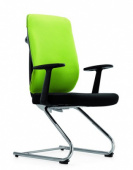 Кресло для переговоров - DU-002CB/ITALY LEATHER , TANDEL ,  К  ,   стиль