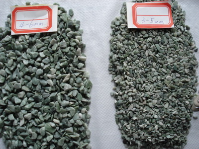 Green pebble stones