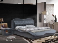 Кровать - 2878# , City Golden Furniture ,  Дерево/кожа  ,   стиль