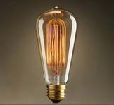 E27 Edison лампа -  E-ST64  ,  Yifeng Lamps ,  СТЕКЛО  ,  Ватт  : pile.ru