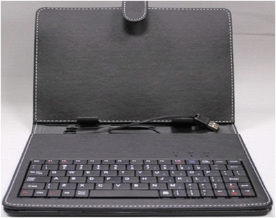 Leather case with keyboard for Tablet PC 10Inch