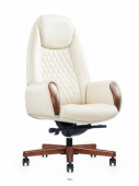 Кресло для руководителя - F183-1 , TANDEL ,  Дерево/кожа  ,   стиль
