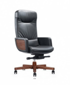 Кресло для руководителя - A1629 , TANDEL ,  Дерево/кожа  ,   стиль