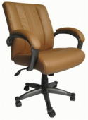 Кресло рабочее - 99309B , GYM ,  кожа /металл  ,   стиль