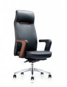 Кресло для руководителя - A1628 , TANDEL ,  кожа /металл  ,   стиль