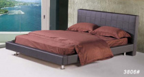 Кровать - 3806# , City Golden Furniture ,  Дерево/кожа  ,   стиль