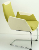 Кресло для переговоров - GS-1805C , TANDEL ,  КОЖЗАМ  ,   стиль