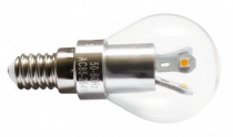 E14 Cветодиодная лампа -   Led mini 3W globe ,  Hans ,  Стекло металл  ,  Ватт  : pile.ru
