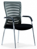 Кресло для переговоров - DU-006CT , TANDEL ,  ТКАНЬ/МЕТАЛЛ  ,   стиль