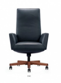Кресло для руководителя - A1505 , TANDEL ,  Дерево/кожа  ,   стиль