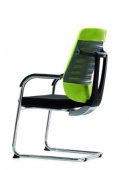 Кресло для переговоров - DU-002CB ITALY LEATHER , TANDEL ,  К  ,   стиль