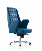Кресло для руководителя - B1626 , TANDEL ,  кожа /металл  ,   стиль