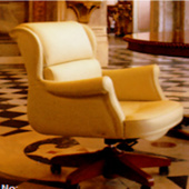 Кресло для переговоров - 08-01 , Raffaello ,  Кожа  ,   стиль