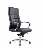 Кресло для руководителя - A1517 , TANDEL ,  кожа /металл  ,   стиль
